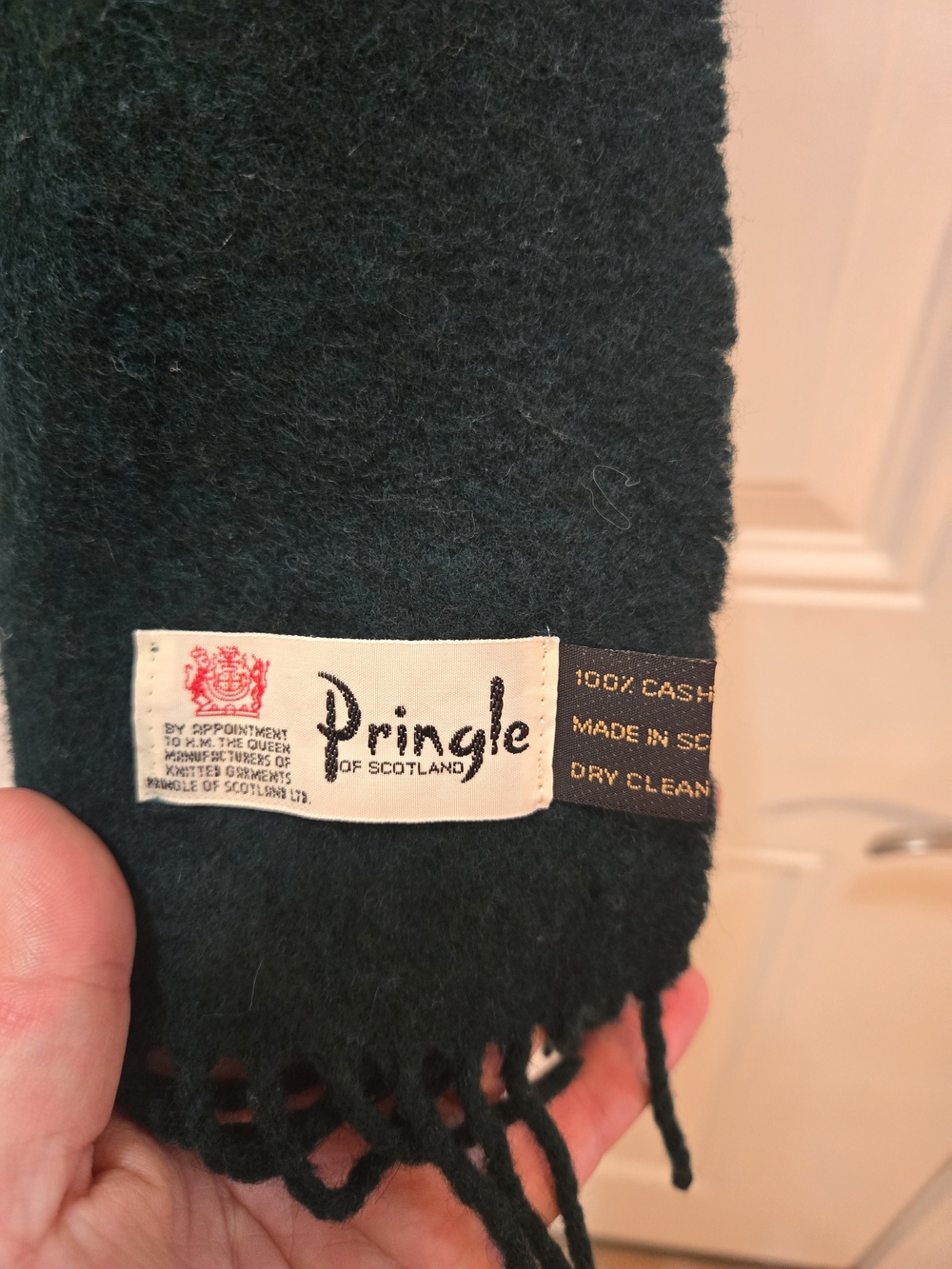 Pringle Dark Green Cashmere Scarf